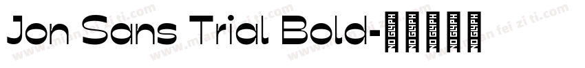 Jon Sans Trial Bold字体转换